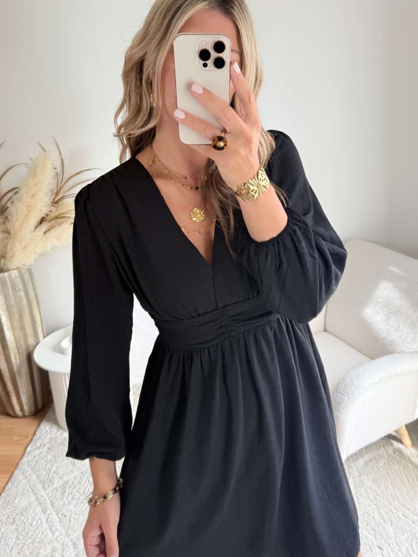 Robe courte noire - Lucie