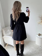 Robe courte noire - Lucie