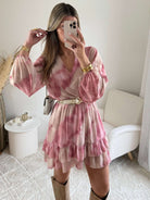 Robe motifs roses - Stacy
