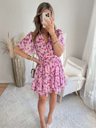 Robe rose fleurie Apolline du S au 4XL Easy Dressing