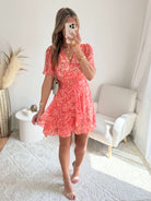Robe corail - Lisa