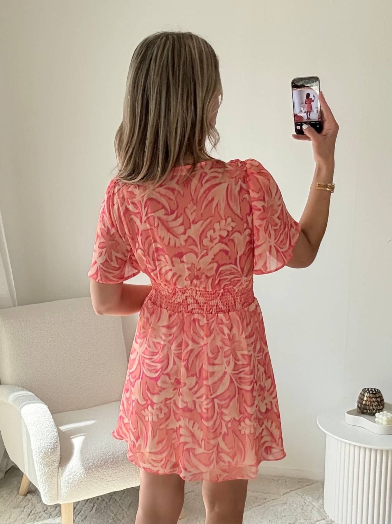 Robe corail - Lisa