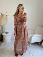 Robe longue irisée - Jade