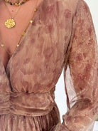 Robe longue irisée - Jade