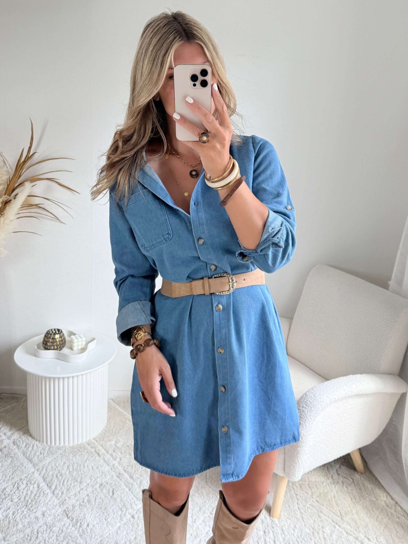 Robe droite en jean - Paula