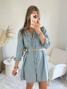Robe chemise en jean - Sixtine