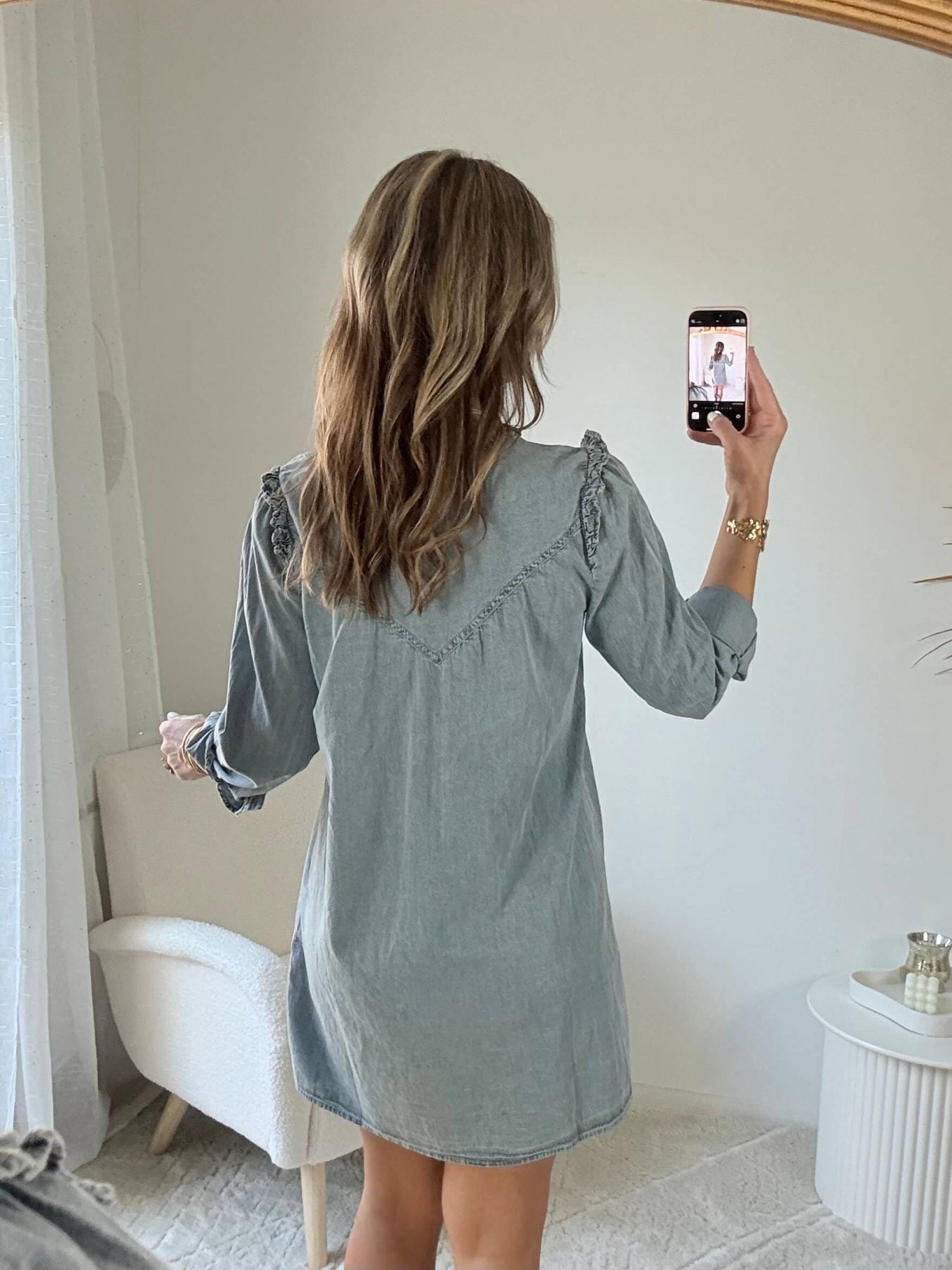 Robe chemise en jean - Sixtine