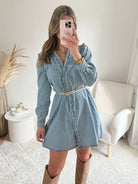 Robe chemise en jean - Sixtine
