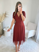 Robe en tulle terracotta - Léna