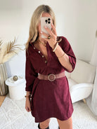 Robe en velours - Cécilia