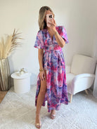 Robe fendue à strass - Alba