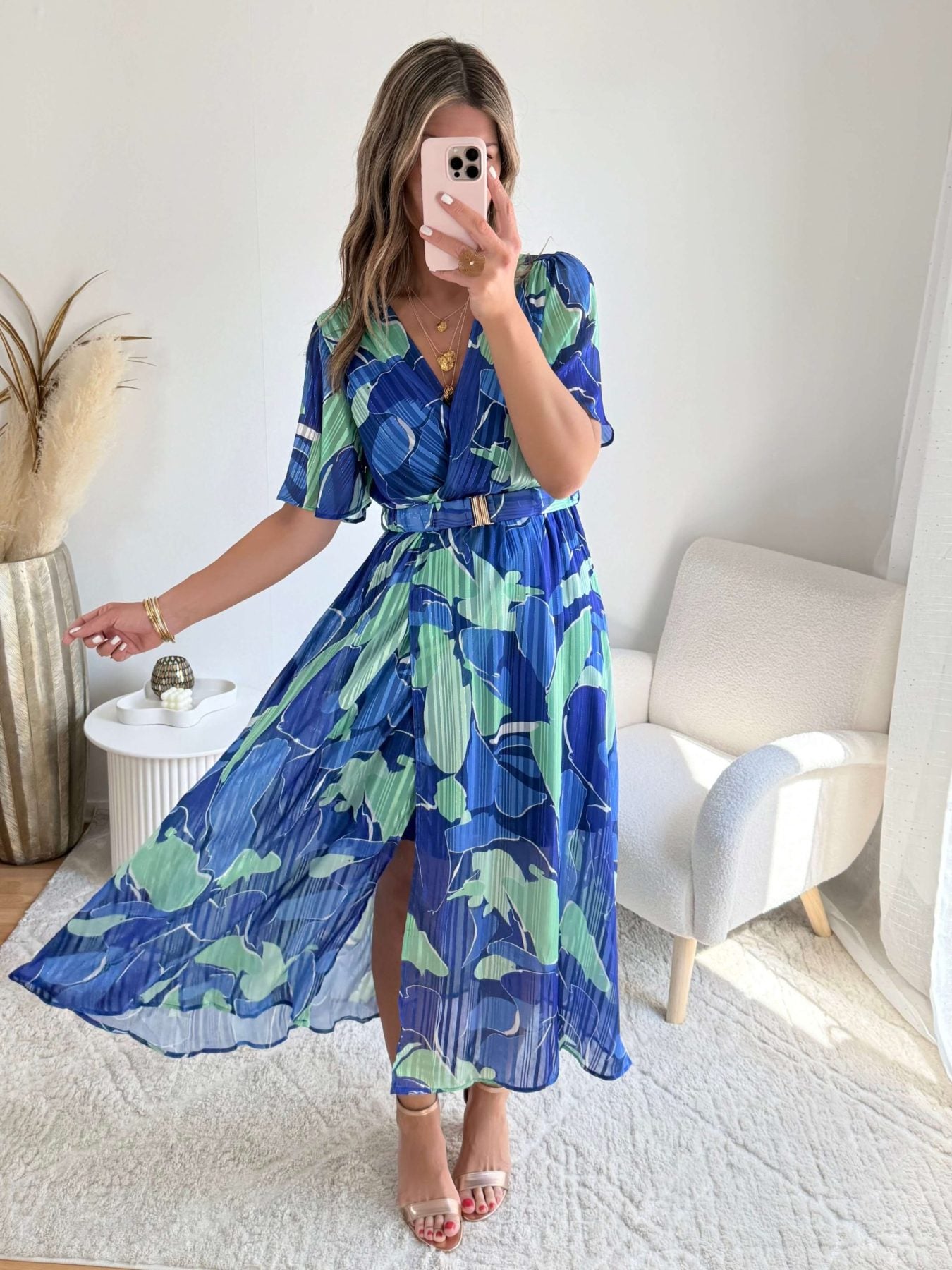 Robe longue fendue - Carla