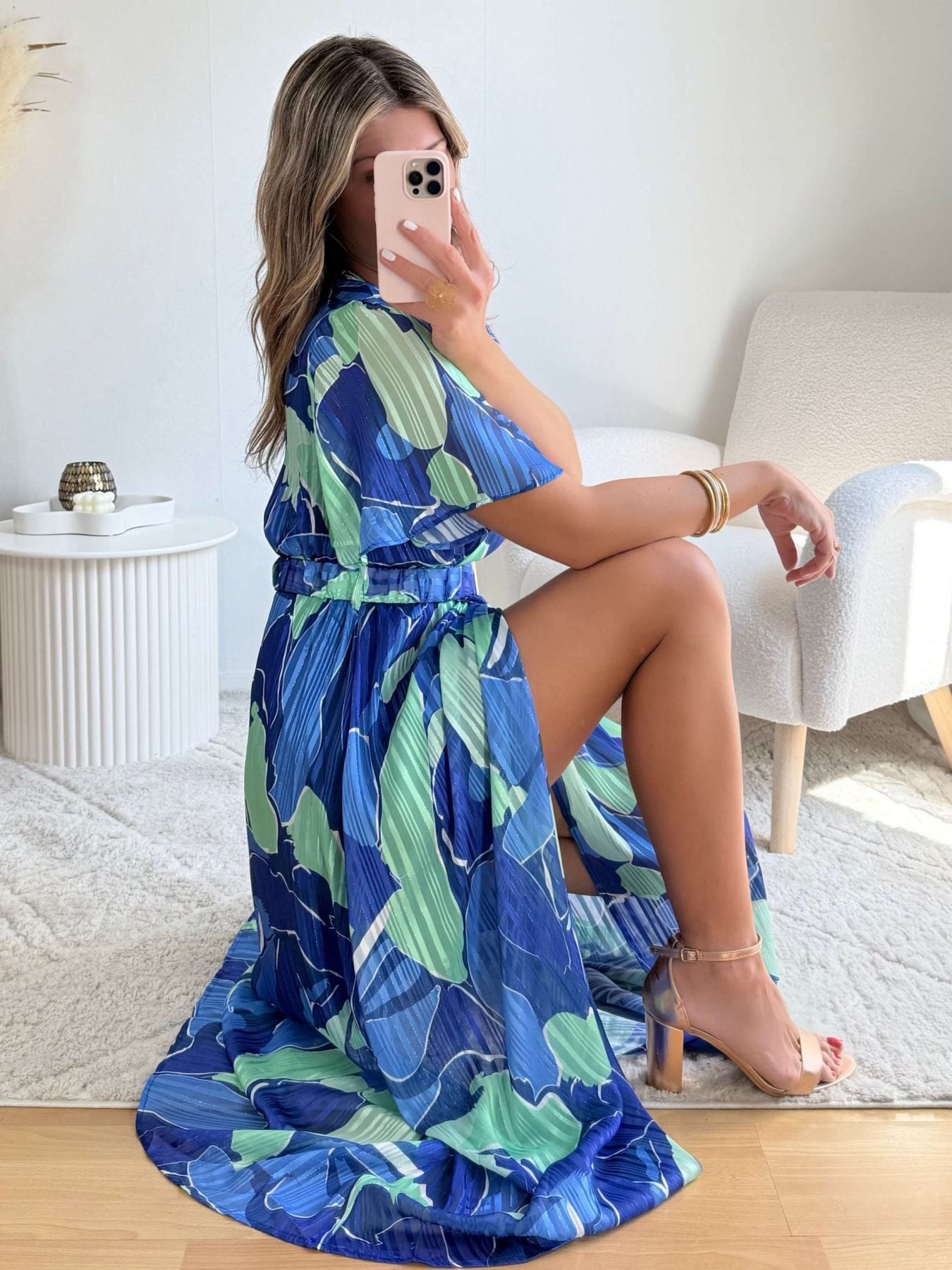 Robe longue fendue - Carla