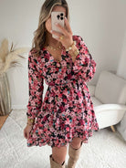 Robe fleurie rose - Rosalie