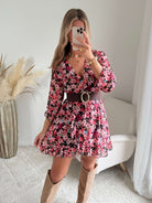 Robe fleurie rose - Rosalie