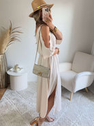 Robe longue bohème écrue - Dita