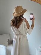 Robe longue bohème écrue - Dita