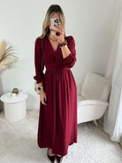 Robe longue bordeaux - Margot