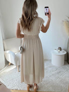 Robe longue beige - Zoé