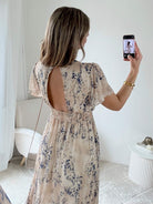 Robe longue dos nu - Auriane