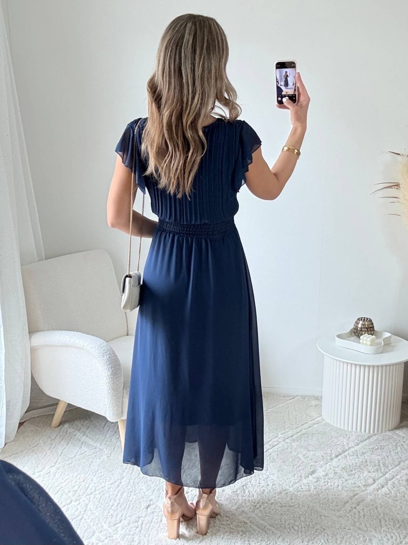 Robe longue marine - Zoé