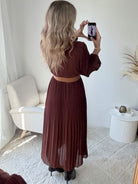 Robe longue chocolat - Sienna
