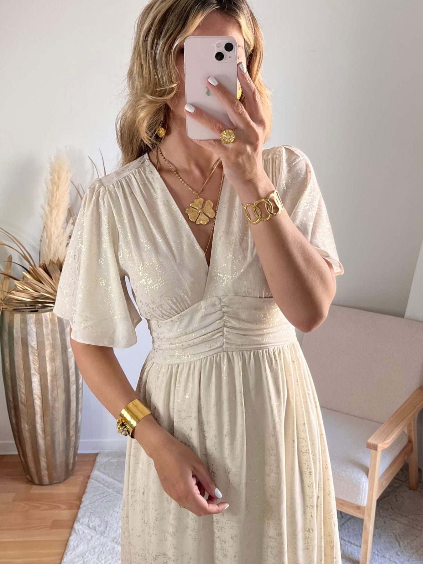 Robe longue écrue - Romy