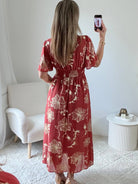 Robe terracotta dorée - Sarah