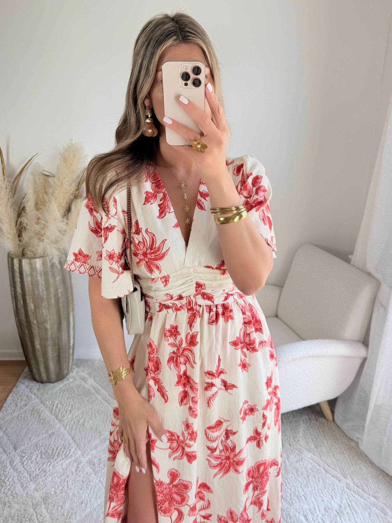 Robe Maddy élégante et féminine, coupe flatteuse du S au 4XL, idéale pour cérémonie, mariage ou soirée chic