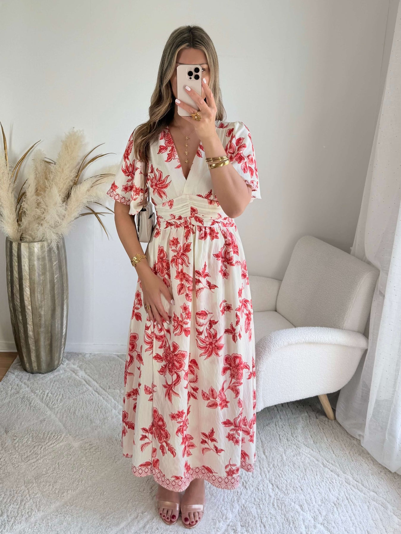 Robe Maddy élégante et féminine, coupe flatteuse du S au 4XL, idéale pour cérémonie, mariage ou soirée chic