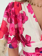 Robe longue fendue fleurie - Anaïs du 36 au 50 - Easy Dressing