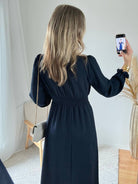 Robe longue marine - Lucie