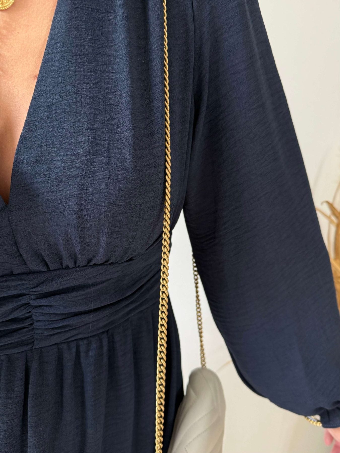 Robe longue marine - Lucie