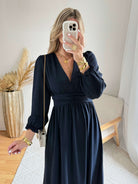 Robe longue marine - Lucie