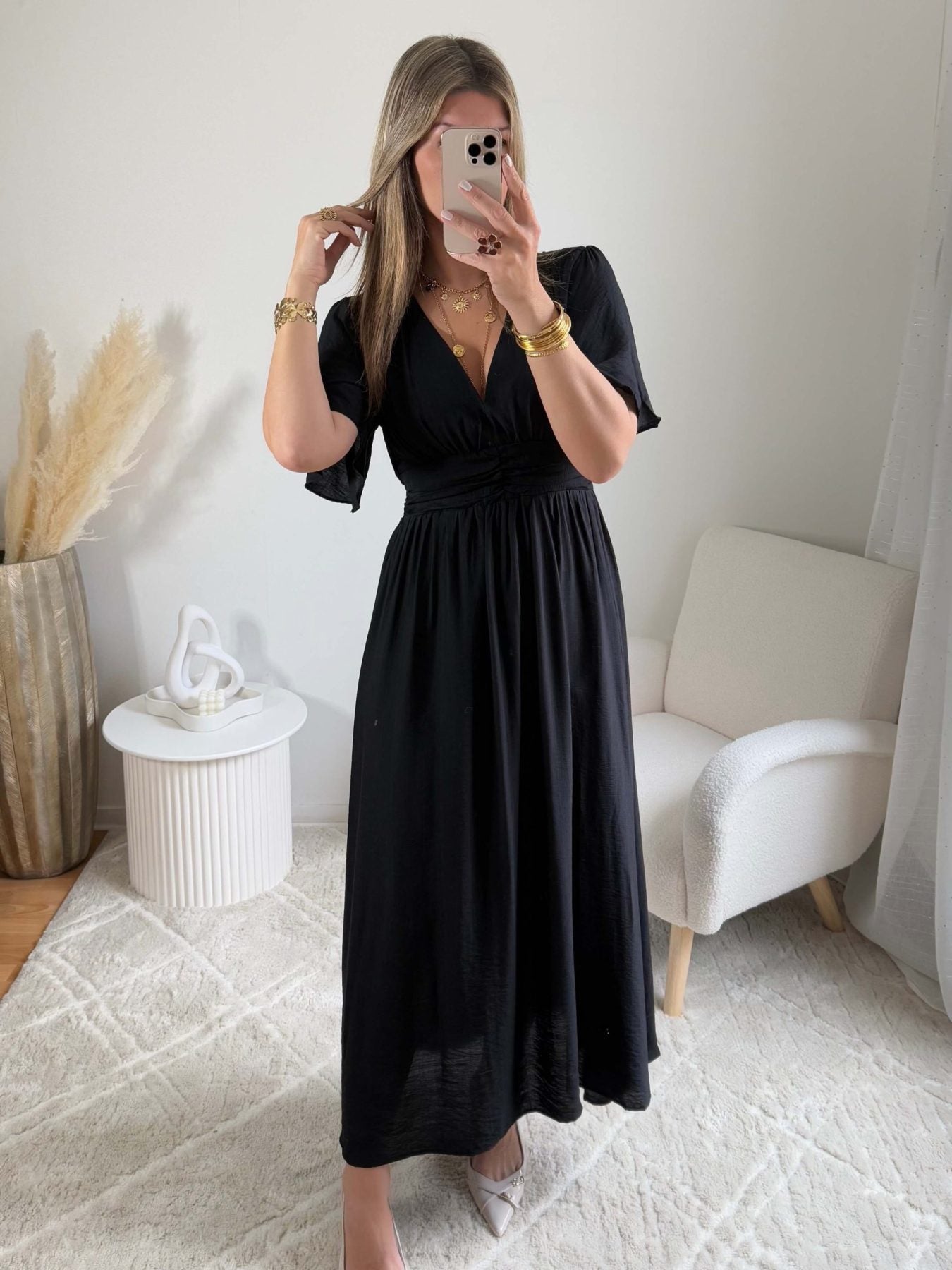 Robe longue noire - Diana