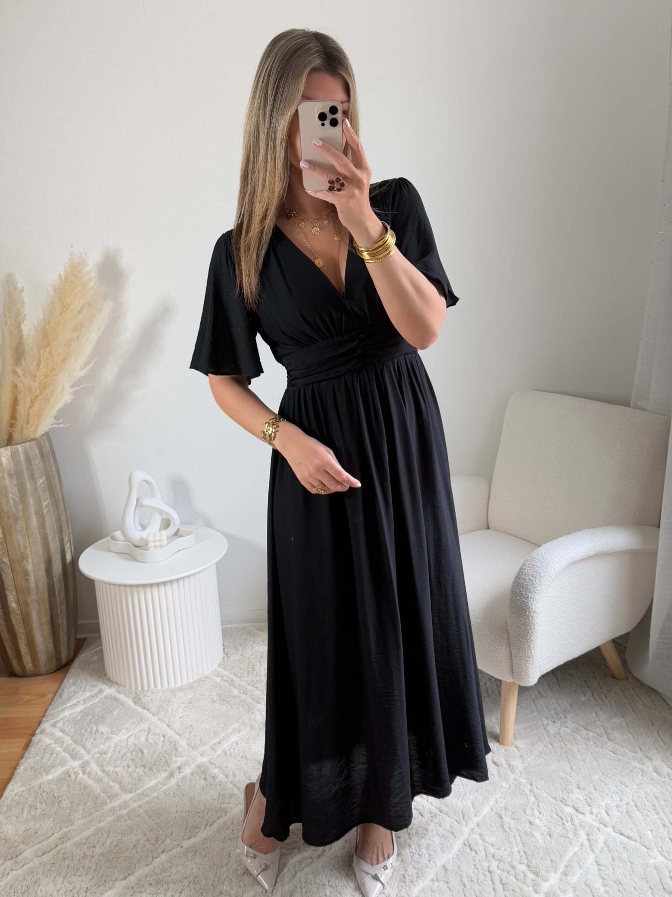 Robe longue noire - Diana