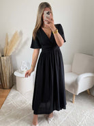 Robe longue noire - Diana