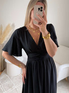 Robe longue noire - Diana