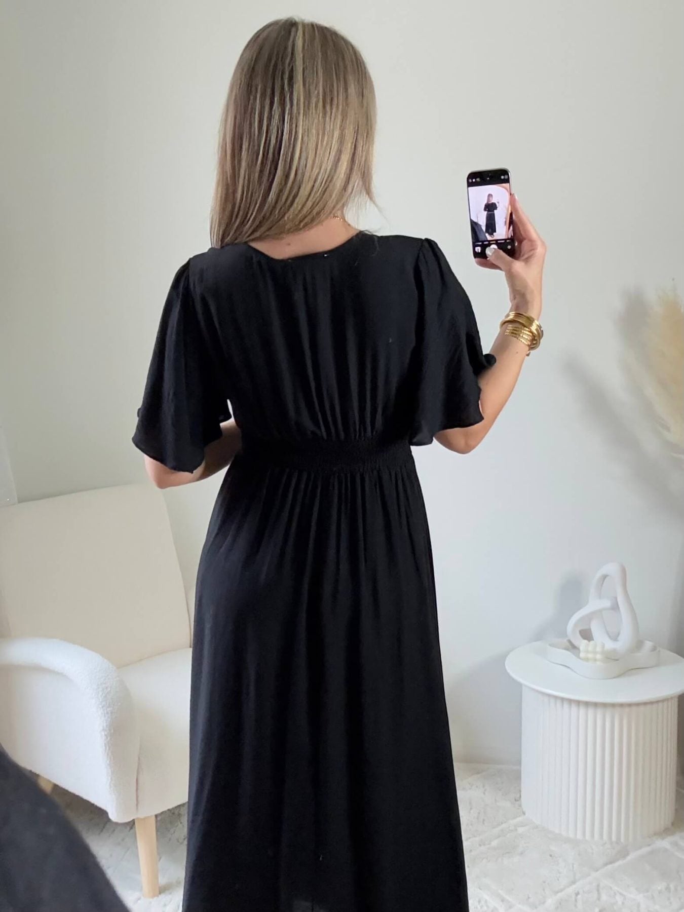 Robe longue noire - Diana