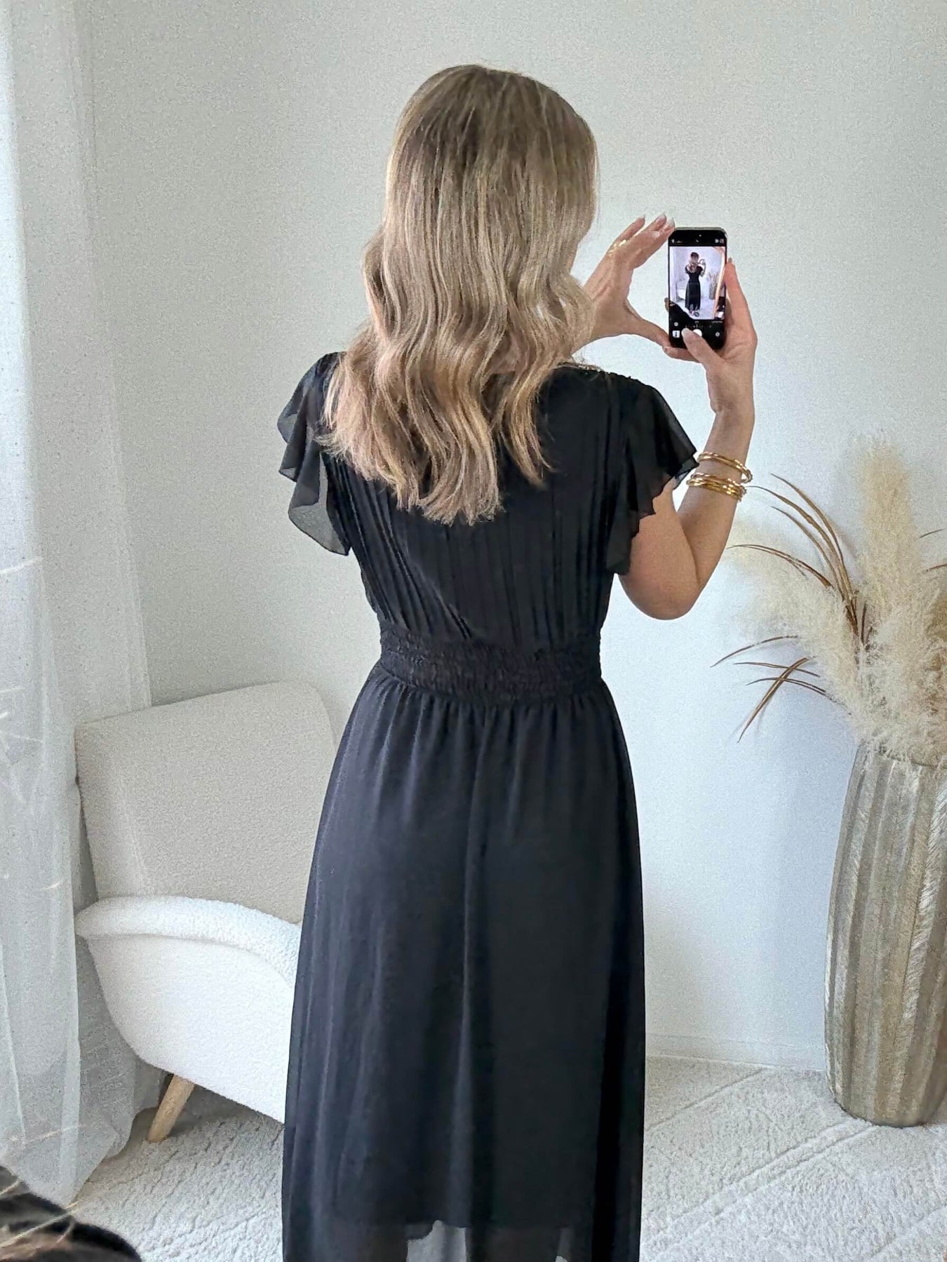 Robe longue noire Zoé - robe de soirée femme Easy Dressing