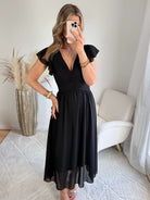 Robe longue noire Zoé - robe de soirée femme Easy Dressing