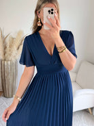 Robe longue marine - Ana femme du S au 3XL