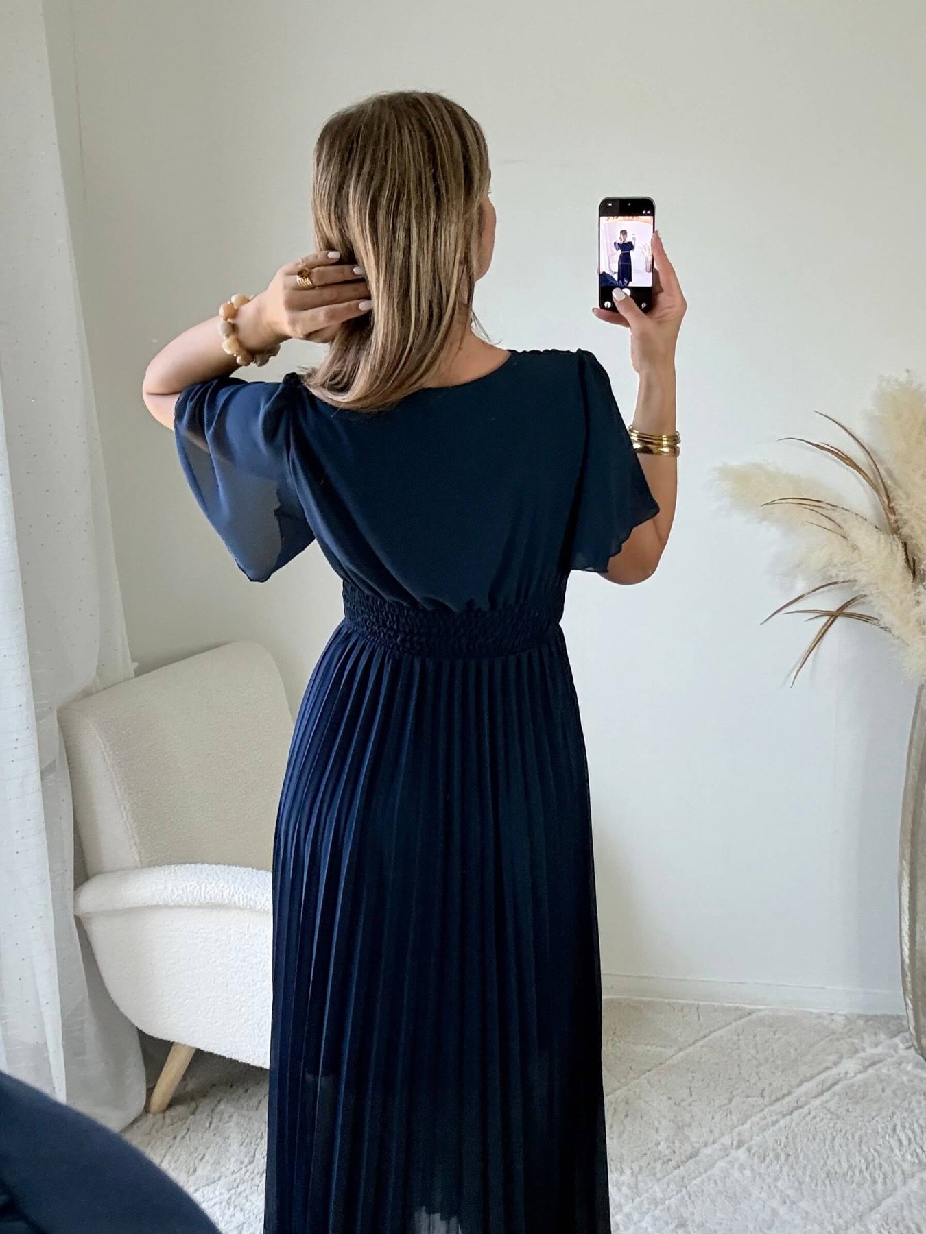 Robe longue marine - Ana femme du S au 3XL