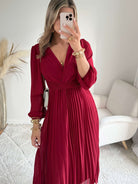 Robe longue bordeaux - Angèle