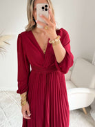 Robe longue bordeaux - Angèle