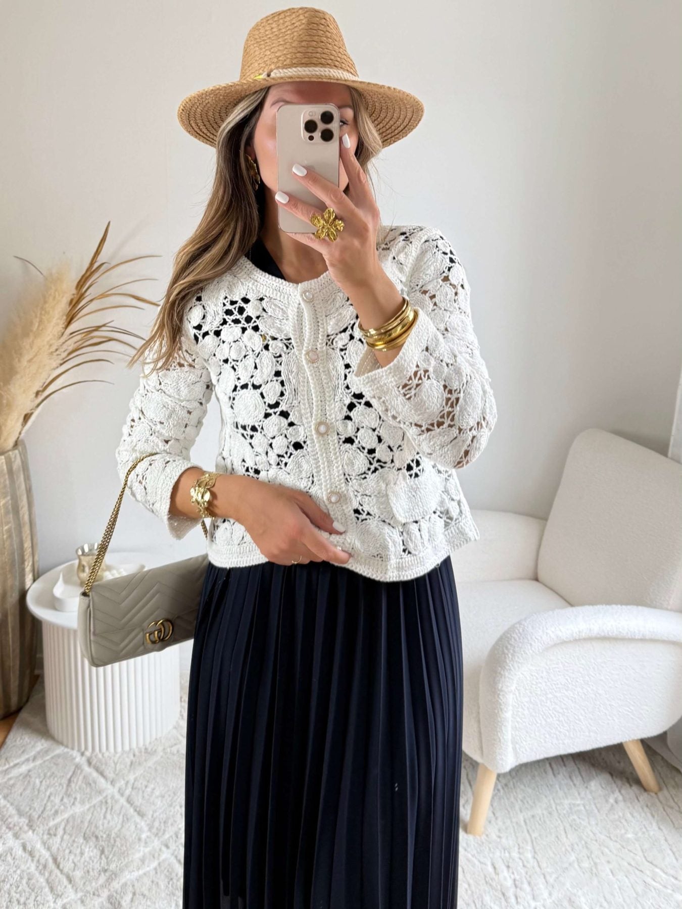 Robe longue marine - Ana