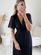 Robe longue marine - Ana