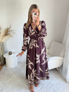 Robe longue prune - Lyra
