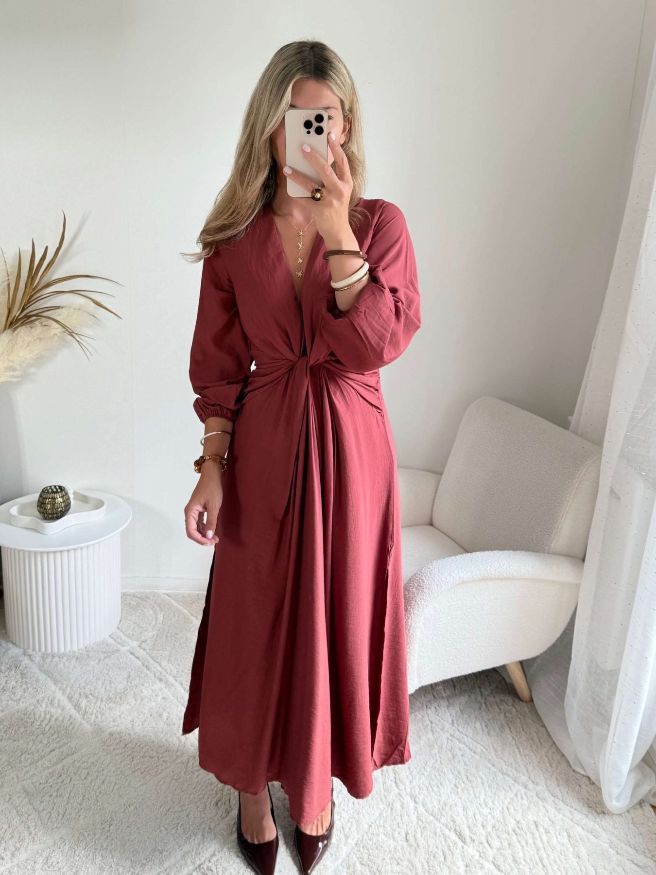 Robe rose foncée - Alma