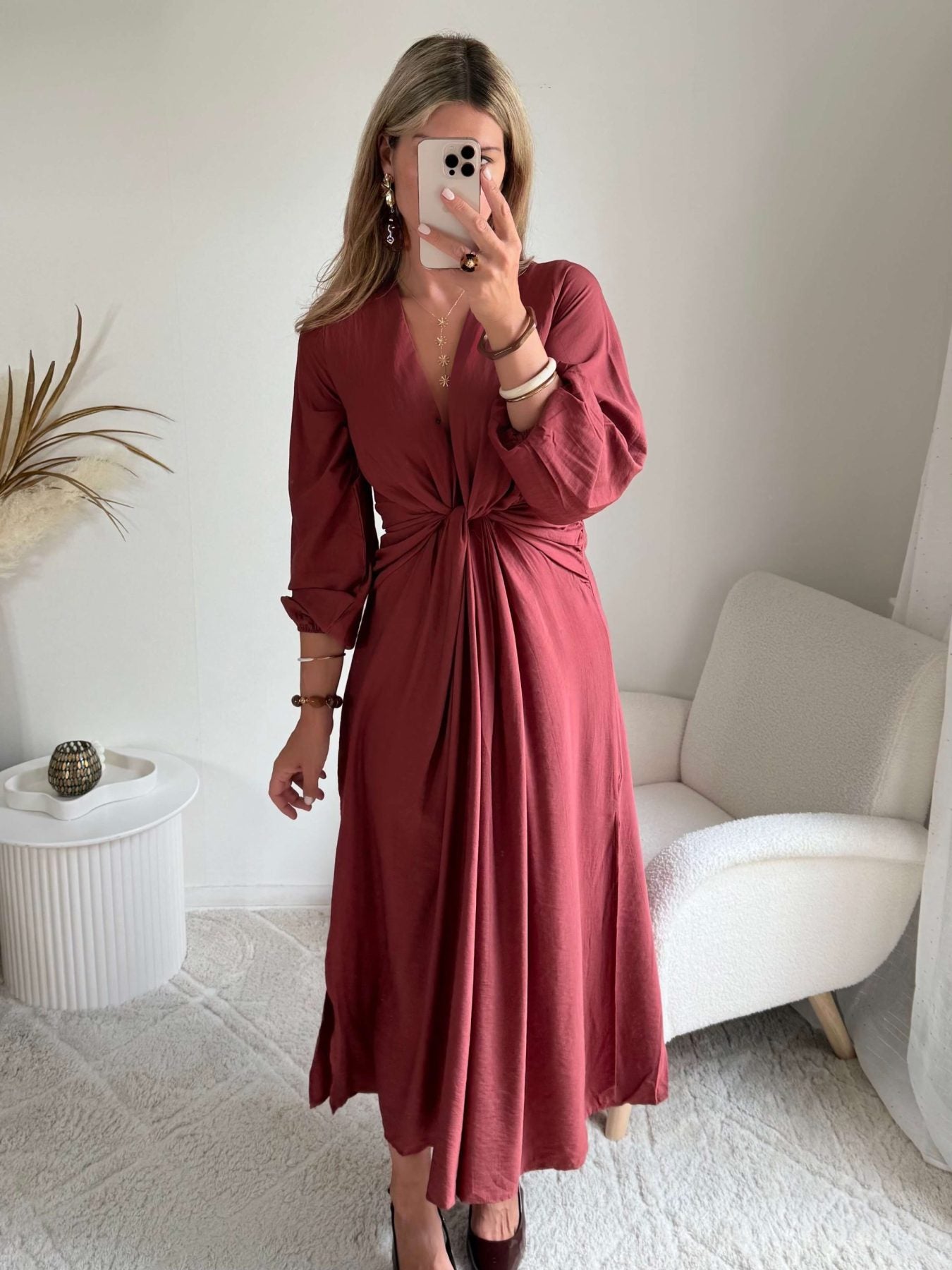 Robe rose foncée - Alma